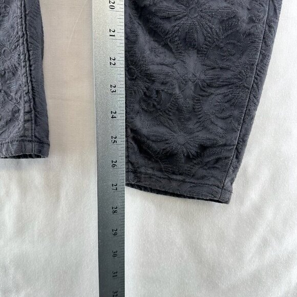 Pilcro Anthropologie Jeans Womens 29 High Rise Skinny Button Fly Jacquard Gray - Picture 11 of 12